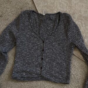 Women's Gray Knit Sweater